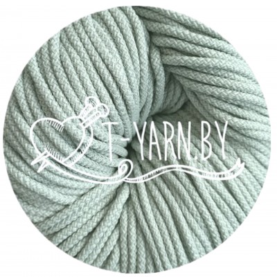 Полиэфирный шнур с сердечником, цвет Шалфей, 5мм, 200м, пасма